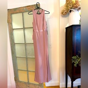 Gorgeous dusty-pink special occasion dress.